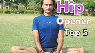 Top 5 Hip Opening Yoga Poses  Vashistha Yoga [upl. by Elladine653]