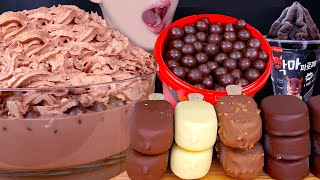 ASMR MALTESERS CHOCOLATE MILK MAGNUM ICE CREAM NUTELLA MampMS DESSERT MUKBANG 몰티져스 먹방 咀嚼音EATING SOUNDS [upl. by Rehpretsirhc]