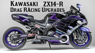 Kawasaki ZX14R Upgrades Ninja Drag Racing Bike Racing Upgrades [upl. by Anica]