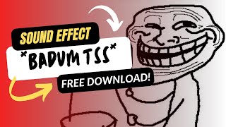 Badum Tss Sound Effect  Free Download [upl. by Nylireg]