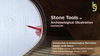 Introduction to Archaeological Illustration  Lecture 04  SCHGFOC23IAIL  Stone tools Drawing [upl. by Meisel]