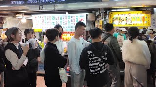 Foodie Paradise Keelung Taiwan MiaoKou Night Market Walkthrough [upl. by Ised]