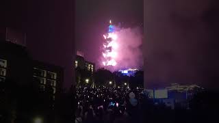 Taiwans Fireworks display 2024  Taipei 101 [upl. by Price]