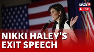 LIVE  Nikki Haley Donald Trump’s Sole Rival in Republican Primaries To Exit US Presidential Race [upl. by Erolyat9]