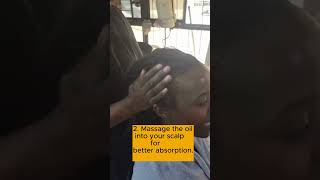 Scalp Oil Application herbal dandruff [upl. by Aderfla]