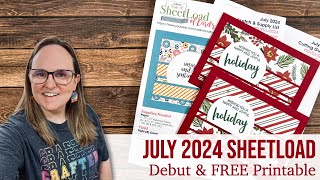 July 2024 SheetLoad of Cards  SPECIAL 5x7 Edition  Debut amp FREE Printable sheetloadofcards [upl. by Jeannie]