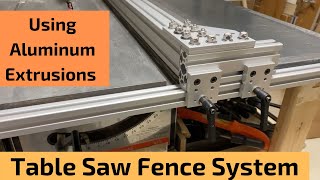 Table Saw Fence System Using Aluminum Extrusions 8020 For Under 150 [upl. by Boatwright762]