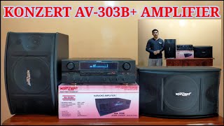 KONZERT AV303B AMPLIFIER UNBOXING DEMO REVIEW [upl. by Adhamh]