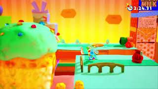 Yoshis Crafted World 58 Flip Side Poochys Sweet Run [upl. by Gerda67]