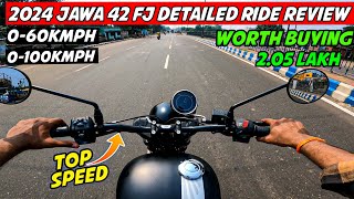 2024 Jawa 42 FJ Detailed Ride Review New Engine amp More power 🔥 Royal Enfield killer 😱 [upl. by Rochella]