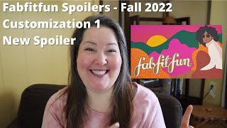 Fabfitfun Fall 2022 Customization 1 Spoilers  NEW SPOILER [upl. by Altman950]