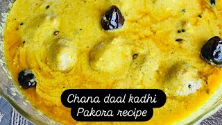 Chana daal kadhi pakora recipe चना दाल कढ़ी पकोड़ा shaiqua ka zaika [upl. by Llerahs315]