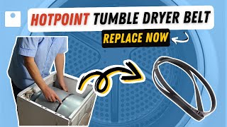 How to replace tumble dryer belt Hotpoint Indesit Ariston Creda Proline etc [upl. by Lidah129]