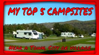 MY TOP 5 CAMPSITES near a TOWN CITY or VILLAGE  Vanners collaboration  Jan 2021 [upl. by Farrel229]