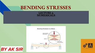 BENDING STRESSES LEC4 NUMERICALS [upl. by Nidya]