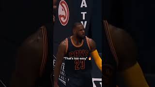 “THAT’S TOO EASY” Legendary Bron moment 😤😂 shorts [upl. by Chaworth428]