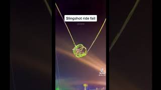 UK SlingShot Ride  Cable Snapped amp Failed  London 🇬🇧ShortsSlingShotFail [upl. by Bouldon]