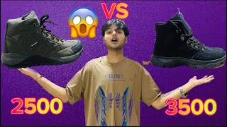 GOLDSTAR RS2500 VS RS3500 TREKKING SHOES😱 GOLDSTAR TREKKING SHOES IN NEPAL  GOLDSTAR HIKING SHOES [upl. by Nirrac300]