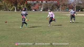 Thieves Ave vs Scotts Tots  Flag Football  SAFL [upl. by Anaz957]