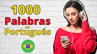 ¿Puedes Memorizar Las 1000 Palabras Más Usadas En Portugués 😃 Aprende a Hablar Portugués 👍Brasil [upl. by Gratia]