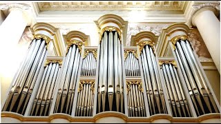 HANDEL  HORNPIPE FROM WATER MUSIC  ORGAN OF THE PARISH CHURCH OF ST LEONARD MIDDLETON [upl. by Kavita866]