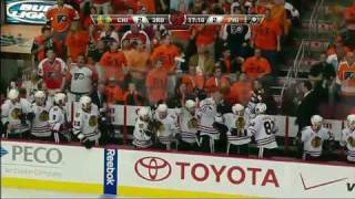 Blackhawks  Flyers Game 3 6210 [upl. by Nylauqcaj]