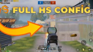 33 FULL HS CONFİG PUBG MOBİLE [upl. by Mairb]