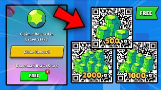 THAAANKS I Got FREE 3 GIFT Gems QR CODE🎁  brawl stars [upl. by Jerrilee]