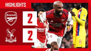 HIGHLIGHTS  Arsenal vs Crystal Palace 22  Lacazette equalises in stoppage time [upl. by Alleris]