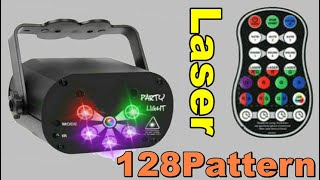 128 Pattern Laser Projector Lights RGB [upl. by Angelita]