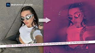 How to create a blur gradient photo effect l photoshop tutorial l 2024 l [upl. by Hgalehs997]