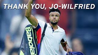 JoWilfried Tsonga Retirement Tribute  US Open [upl. by Aliek325]