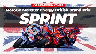 LIVE MotoGP British GP Silverstone Circuit Sprint Race Commentary  Timing [upl. by Corley510]