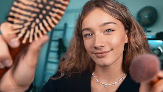 ASMR  DOING YOUR MAKEUP FOR A DATE [upl. by Lindsy]