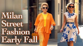 🔥 Beautiful Italian Street Fashion September 2024 Unique Fall Outfits from Milan Fashion VLOG [upl. by Towland]