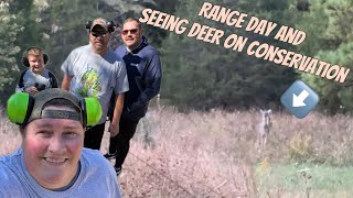 Range day and seeing deer 🦌 on conservation [upl. by Dlareme]