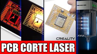 Como FABRICAR tus PCBS con CORTE LASER [upl. by Suirred]