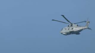 Royal Navy AgustaWestland AW101 Merlin HM2 Flypast over Coast [upl. by Llevert]