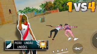 MOSTREI COMO SE JOGA SENDO MOBILE 2 DEDOS NO 1V4 FREE FIRE [upl. by Nylidnam]