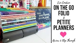 Erin Condren Folio and Petite Planner Review  EC On the Go Folio Travelers NotebookStyle Covers [upl. by Kcor]