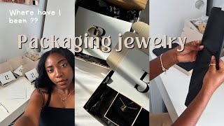 PACKAGING JEWELRY ORDERS WHERE HAVE I BEEN   How to start aJewelry Business CHRISTINA FASHION [upl. by Ecire]