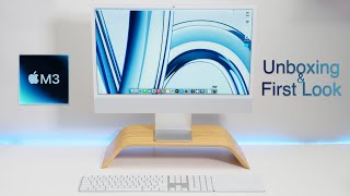 M3 iMac Unboxing Comparison and First Look [upl. by Glenn]