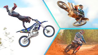 Father And Son Hit Dirtbike Ramps X Games Best Whip [upl. by Cianca507]