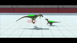 Velociraptor vs Deinonychus Animal Revolt Battle Simulator [upl. by Derraj555]