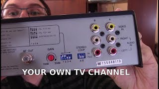 RF Modulators  How To Setup Your Own TV Channel  Analog and Digital [upl. by Deer]