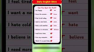 Daily English Bites  Boost Your English With 9 NonAction Verbs  Improve Your Speaking Skills [upl. by Adnilrev]