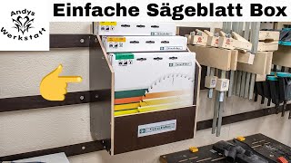 Einfache Sägeblatt Box  Kiste  Aufbewahrung mit French Cleat  Keilleiste [upl. by Anesusa105]