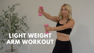 LIGHT WEIGHT ARM WORKOUT 7 MINUTES [upl. by Ysset422]