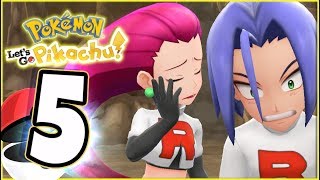 Pokémon Lets Go Pikachu Walkthrough Part 5 Team Rocket RETURNS coop gameplay [upl. by Bugbee]