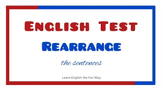 English Grammar Exercise  Rearrange the Sentences  Free ESL lessons [upl. by Canale]